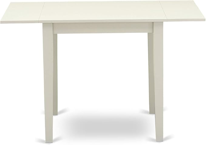 East West Furniture NDNO3-LWH-W 3 Piece Dining Room Table Set Contains a - Image 4