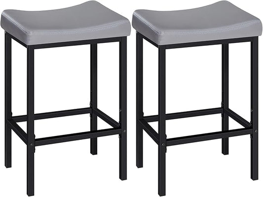 HOOBRO Bar Stools Set of 2, 24.8 Inches Bar Chairs, Counter Height Stools by HOOBRO