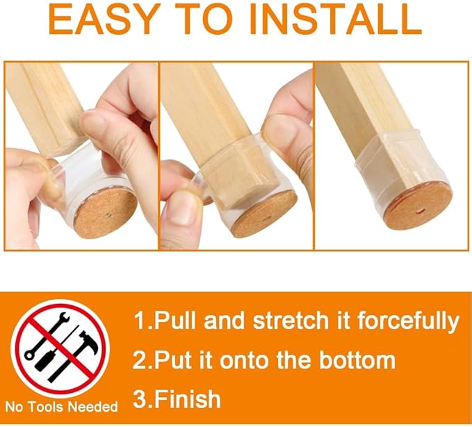 24 Pcs Chair Leg Floor Protectors - Image 6