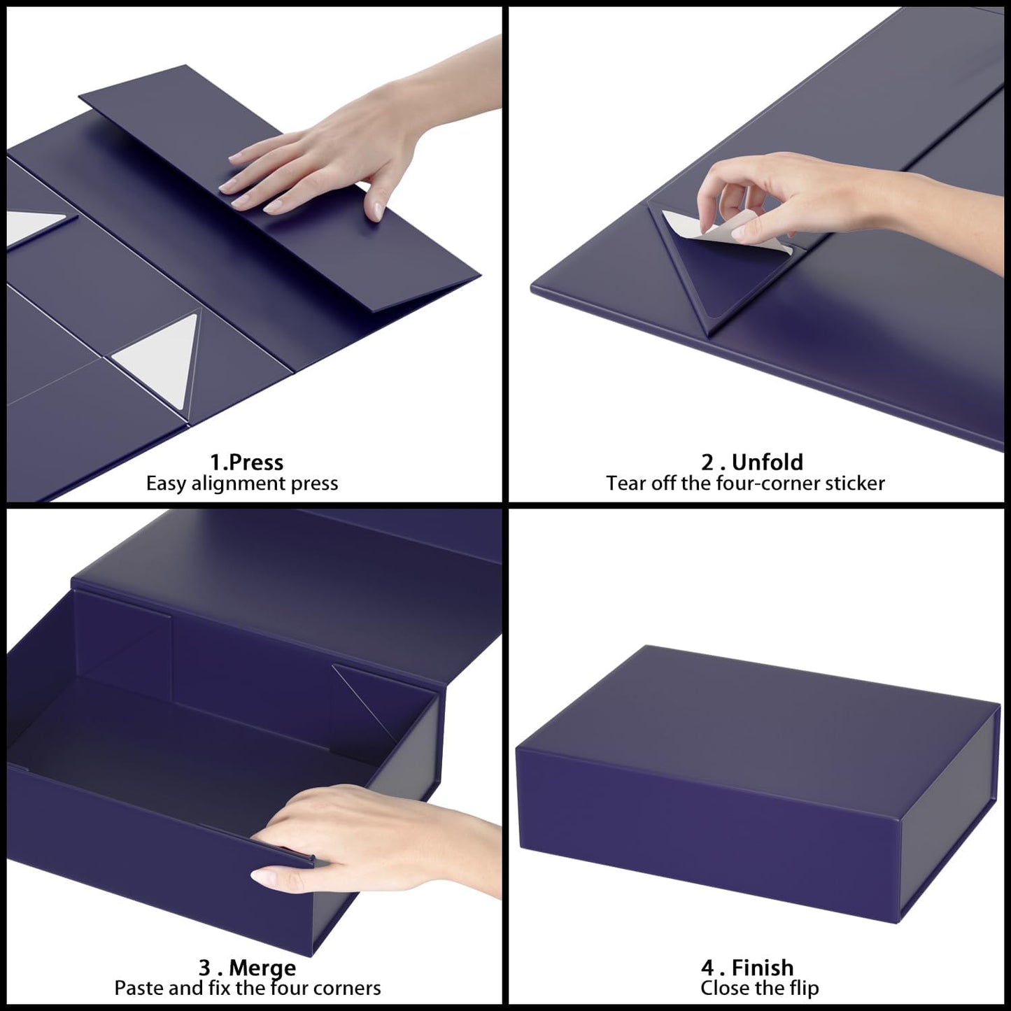 Blue Gift Boxes 11.9" x 8.5" x 3.3" with Magnetic Closure Lid Gift Box for Presents,Bridesmaid Gifts Boxe,Cute Boxes,Birthday Gift Box,Luxury for Gift Packaging, Magnetic Gift Boxe for Wrapping Gifts