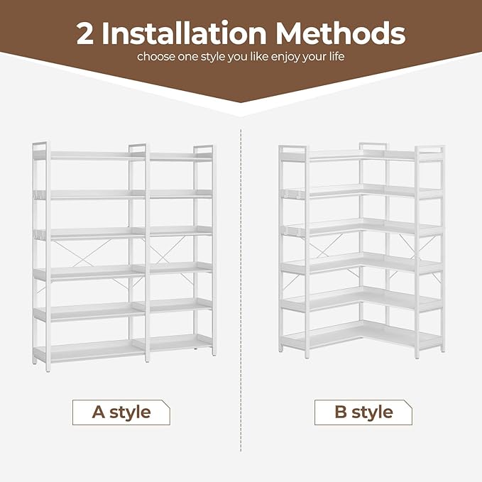 Rolanstar Bookshelf 6 Tier - Image 7