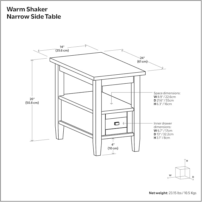 SIMPLIHOME Warm Shaker Solid Wood Transitional-Style 48-inch Wide Coffee Table - Image 13