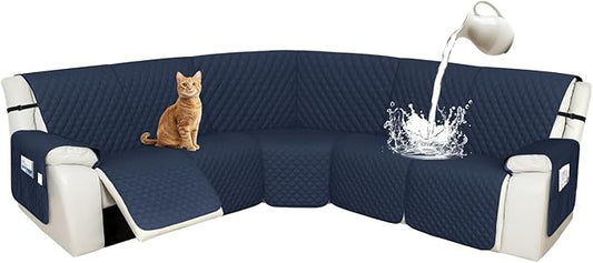 Arfntevss Recliner Sectional Couch Covers 1OO% Waterproof L Shape Sofa Cover by Arfntevss
