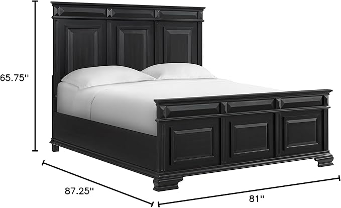 Picket House Furnishings Sumner King Panel 5PC Bedroom Set in Black - Image 3