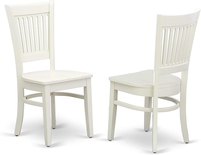 East West Furniture NDVA3-LWH-W 3 Piece Modern Dining Table Set Contains a - Image 4