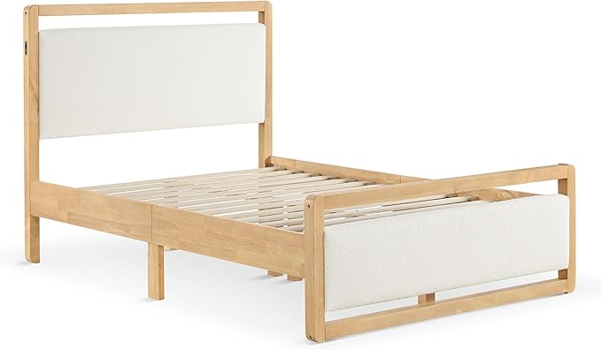 KISLOT 3 Pieces Bedroom Set, Wood Bed Frame - Image 9