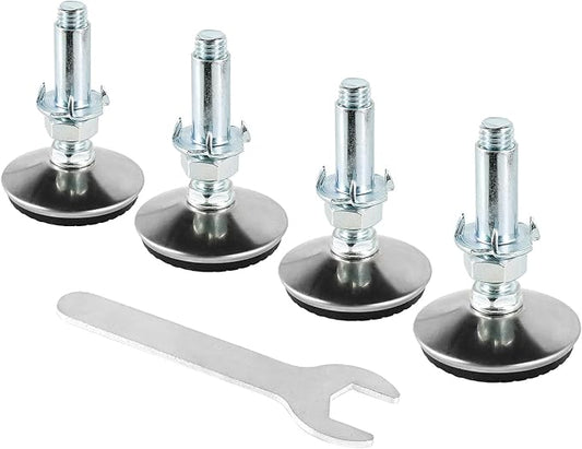 4 Set M10 Leveling Feet with 4-Pronged T Nut, Adjustable Leg Levelers Heavy by Zernmiarder