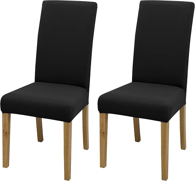 BIETYONE Stretch Dining Chair Covers Set of 2, Soft Removable Washable Kitchen by BIETYONE