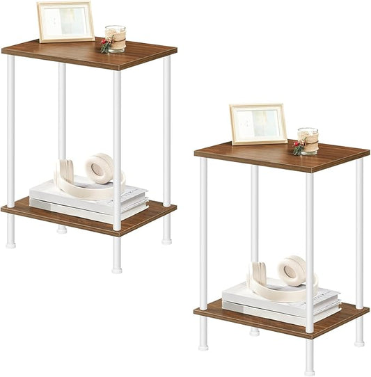 HOOBRO End Tables Set of 2, Small Side Table, Nightstand by HOOBRO