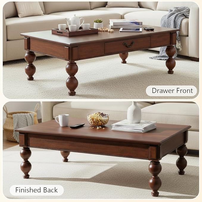 Retro Traditional Coffee Table - Image 5