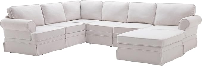 109.4" Fabric Upholstered Modular Sofa Collection, Modular Customizable - Image 4