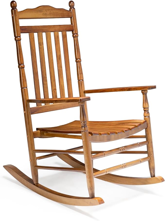 VINGLI Wooden Rocking Chair Outdoor, Patio Rockers by VINGLI