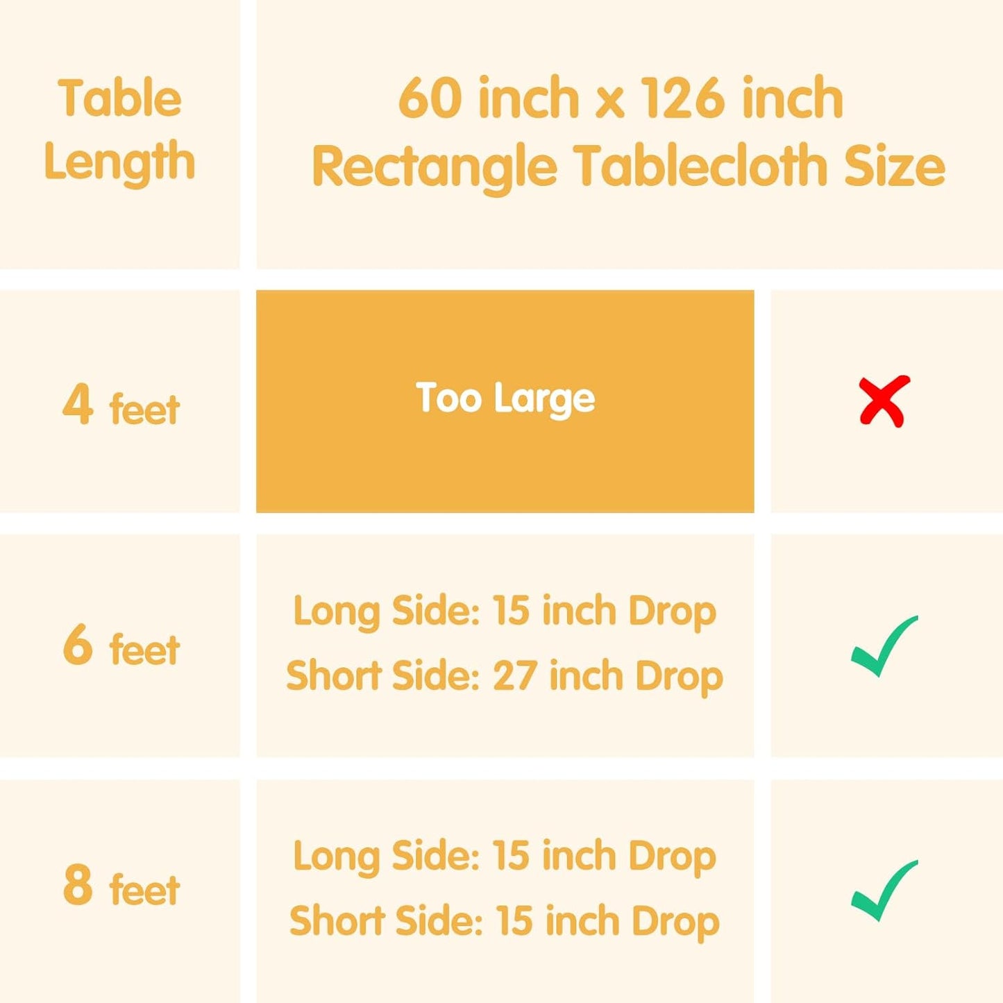 BRILLMAX 8 Pack White Tablecloths for 8 Foot Rectangle Tables 60 x 126 Inch - 8ft Rectangular Bulk Linen Polyester Fabric Washable Cloth Cover for Wedding Reception Banquet Birthday Party