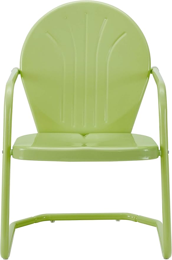 Crosley Furniture Griffith Outdoor Chair, Retro Metal Patio Chairs - Image 4