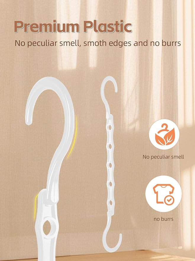 HOUSE DAY Closet Organizers and Storage, 8 Pack Magic Hangers Space Saving - Image 6