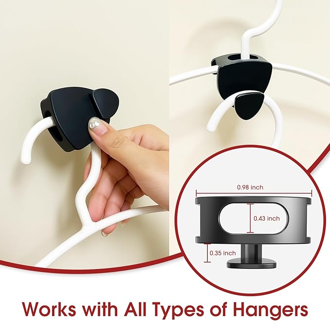 Latoxcaa Space Saving Hanger Hooks 70Pcs, Upgrade Heavy Duty Space Saver - Image 4