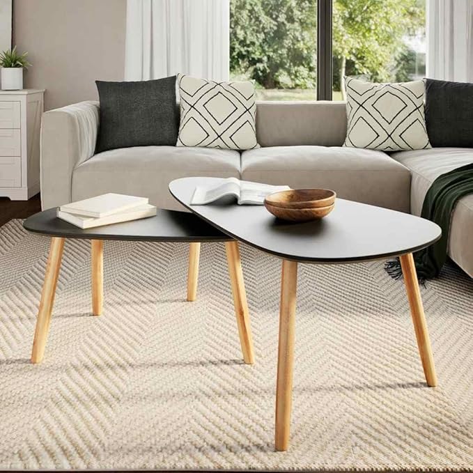Scandinavian Style Coffee Table Set - Image 3