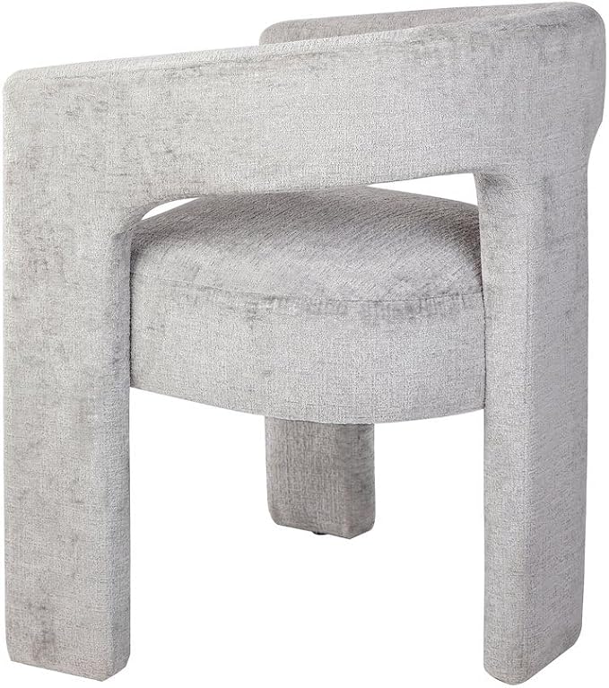Jofran Gwen Jacquard Upholstered Accent Chair, Modern Luxury Plush Sculptural - Image 6