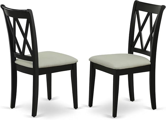 East West Furniture CLC-BLK-C Clarksville Dining Room Chairs by EastWestFurniture