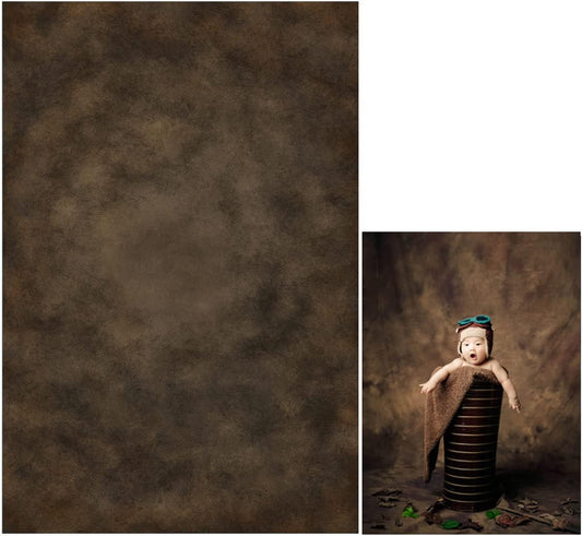 6x9ft Dark Brown Mottled Texture Photography Backdrop for Portrait Photo Studio Prop Abstract Background for Photographyer