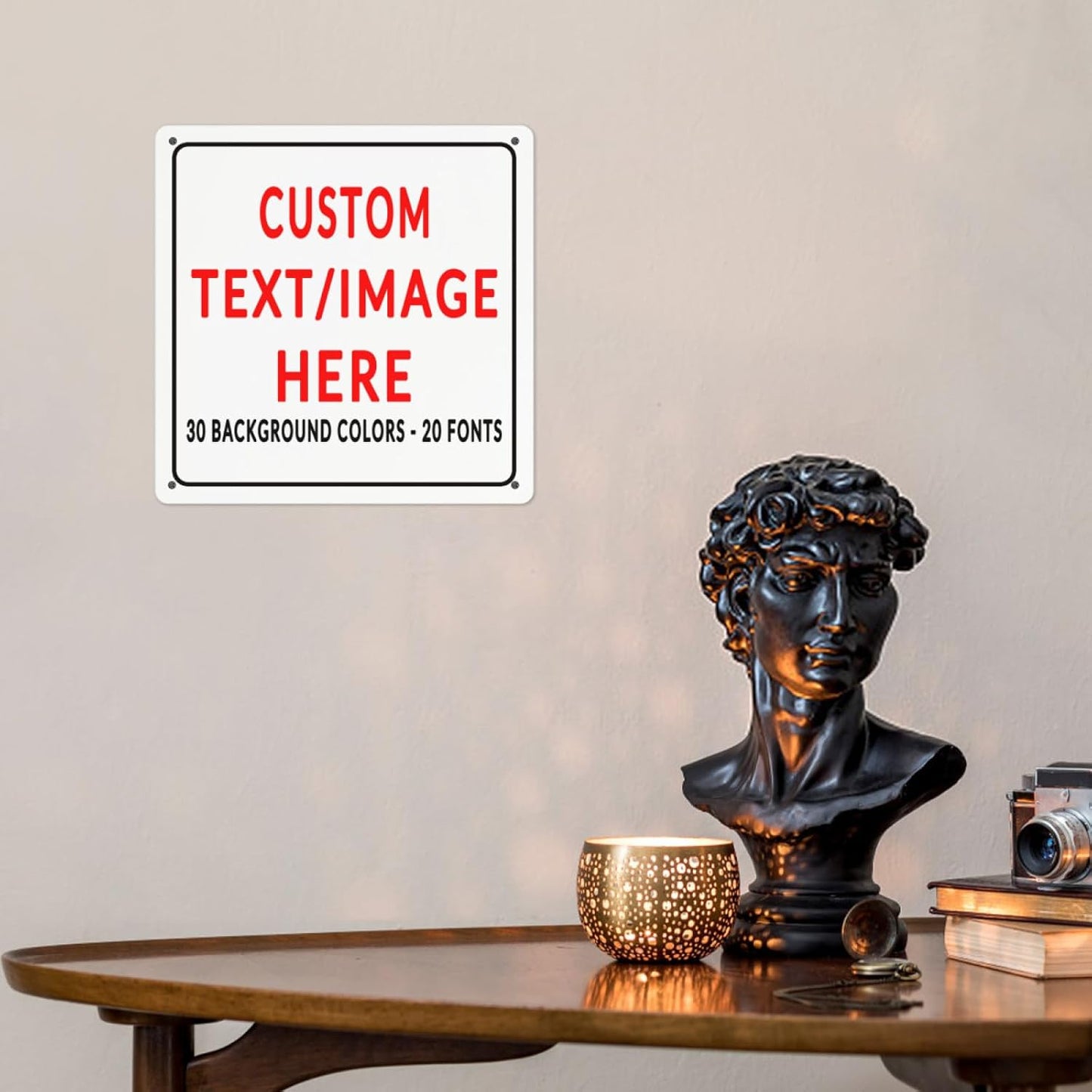 Custom Sign Personalized Custom Metal Sign, Customize For Office, Business, Workplace, Office, Home, Delivery Signs 12x12