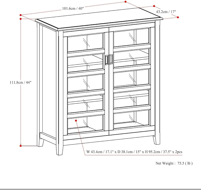 SIMPLIHOME Burlington Storage Cabinet - Image 2