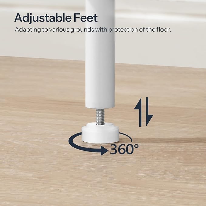 HOOBRO Side Table with Charging Station, Nightstand with 2-Layer Storage Shelves - Image 7