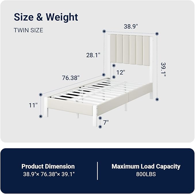 Avenco Twin Size Bed Frame - Image 2