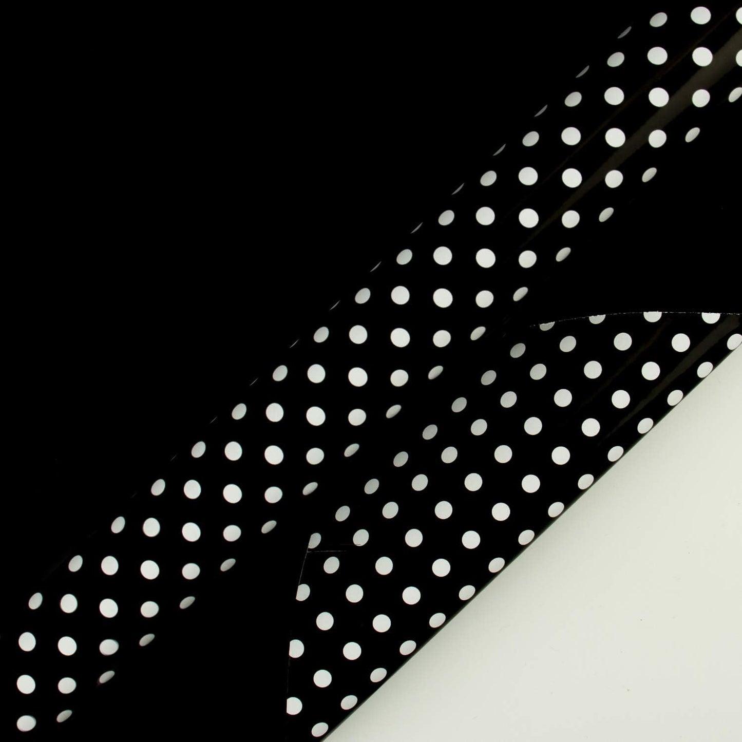 WRAPAHOLIC Reversible Wrapping Paper - Mini Roll - 17 Inch X 33 Feet - Black and Polka Dot Design for Birthday, Holiday, Wedding, Baby Shower