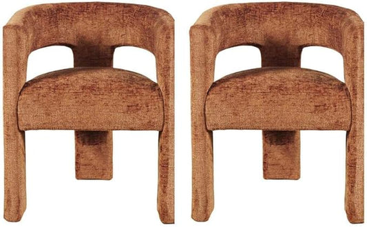 Jofran Gwen Jacquard Upholstered Accent Chair, Modern Luxury Plush Sculptural by Jofran+Inc.