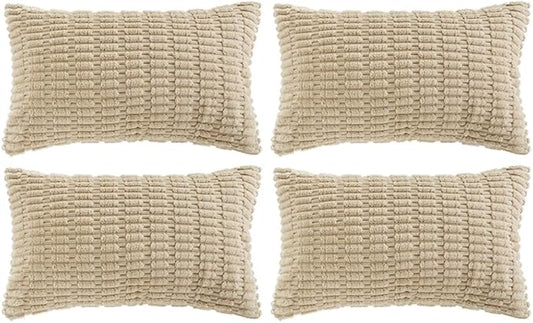Fancy Homi 4 Packs Decorative Throw Pillow Covers by Fancy+Homi