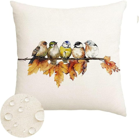 RABUSOFA Fall Outdoor Pillow Covers 18x18 Inch Waterproof Outdoor Thanksgiving by RABUSOFA
