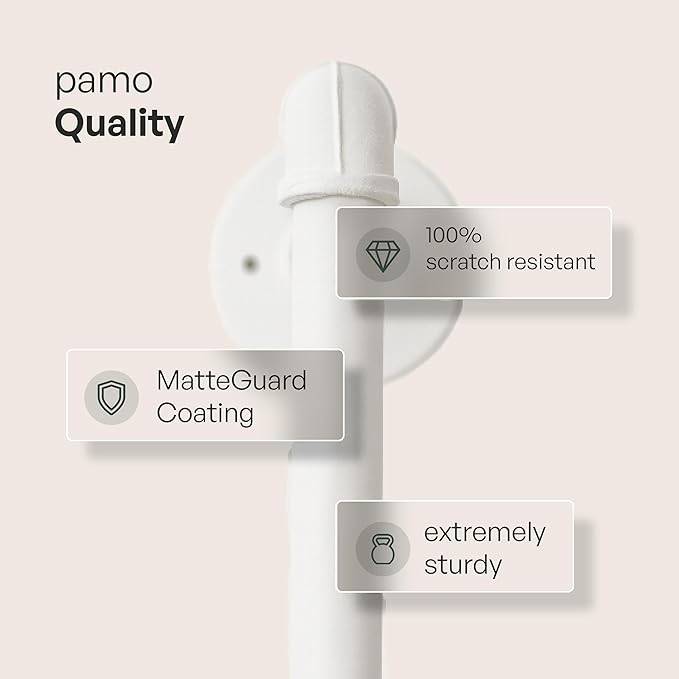 pamo Industrial Pipe Clothing Rack White Metal - Image 3
