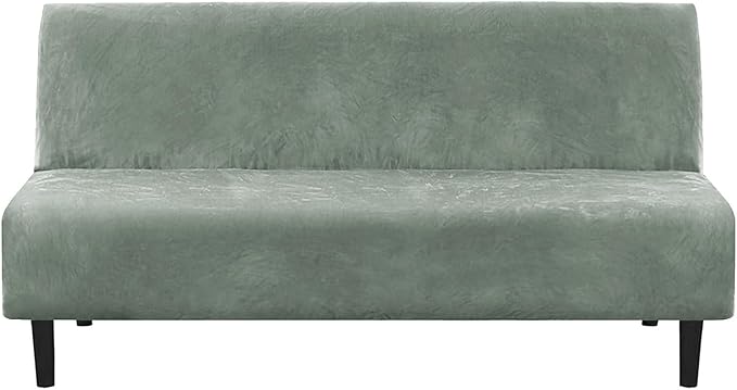 H.VERSAILTEX Real Velvet Futon Cover Armless Sofa Covers Sofa Bed Covers by HVERSAILTEX
