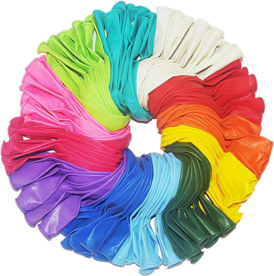 400 Pack Rainbow Balloons 12 Inch Assorted Colors Latex Multicolor Balloon 12 Kinds Colorful Bulk Balloons for Birthday Wedding Baby Shower Anniversaries Store Party Decorations