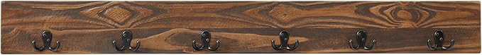 Alaterre Furniture Pomona Entryway Bench and Coat Hook Set – Modern Rustic - Image 15