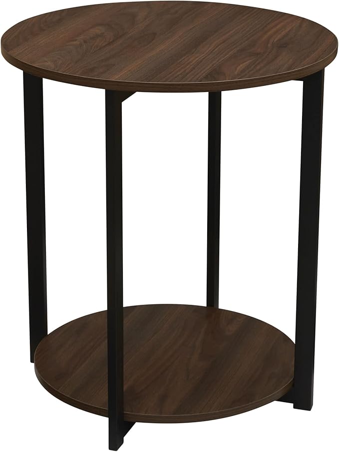 Household Essentials Jamestown Round Side End Table by HouseholdEssentials