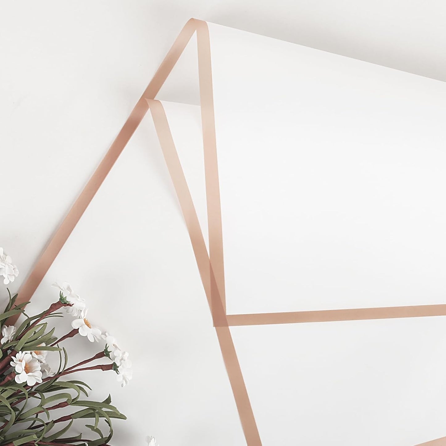 NESCCI 20 Sheet Flower Wrapping Paper - Waterproof Floral Bouquet Wrapping Paper, Florist Supplies Packaging Paper for Wedding Birthday Gift DIY (White)