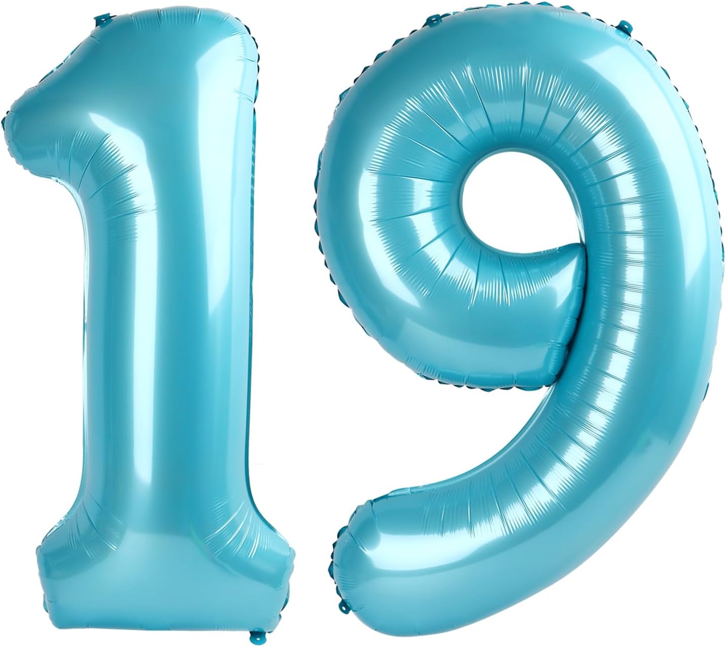 Pearl Blue 19 Number Balloon
