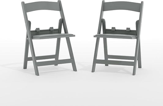 Flash Furniture Hercules Set of 2 Kids Gray Resin Folding Chairs by FlashFurniture