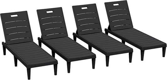Greesum Outdoor Chaise Lounge Chairs Set of 4 by BuynowfromGreesum