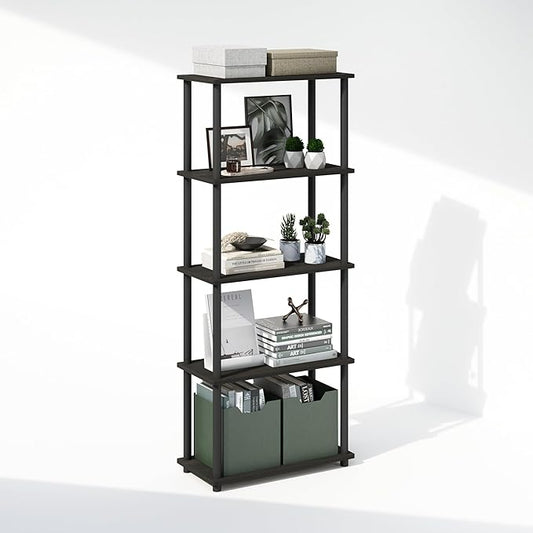Furinno Turn-N-Tube Book Shelf, 5-Tier Bookshelf, Bookcase by Furinno-FitsYourSpaceFitsYourBudget