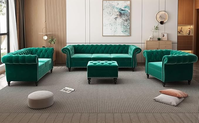 AVZEAR Living Room Accent Chair, Upholstered Sofa Chair Single Sofa Chair - Image 4