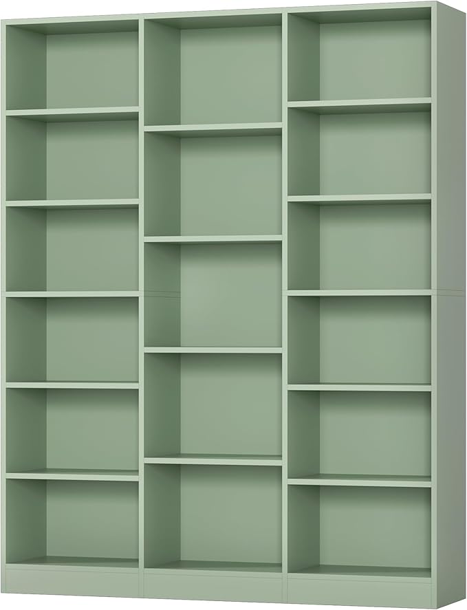 FACBOTALL Triple Wide Bookshelf, 6 Tier Large Bookshelf, Bookcase - Image 7