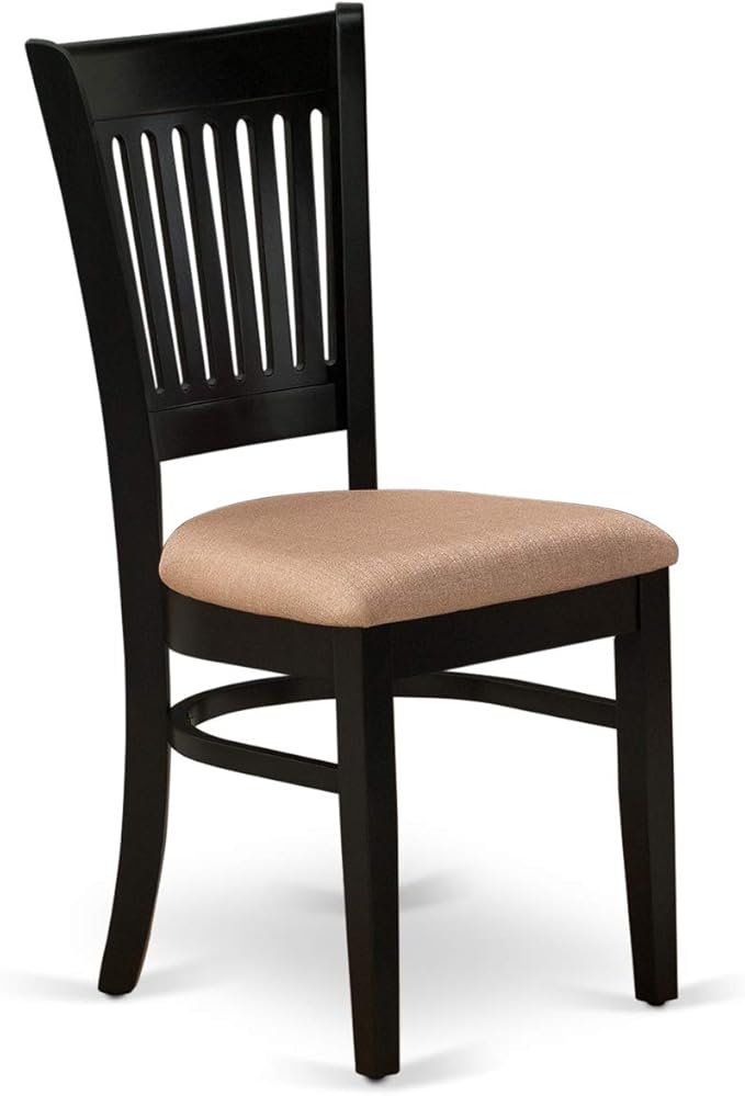 East West Furniture ANVA5-BLK-C 5 Piece Dining Room Furniture Set Includes a - Image 7