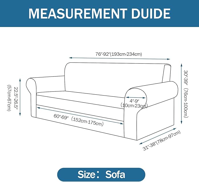 Sofa Slipcover with 2 Pillow Cover - Image 5