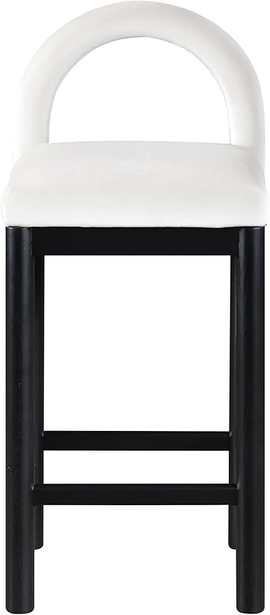 Meridian Furniture 11035Cream-C Conrad Collection Art Deco Counter Stool - Image 4