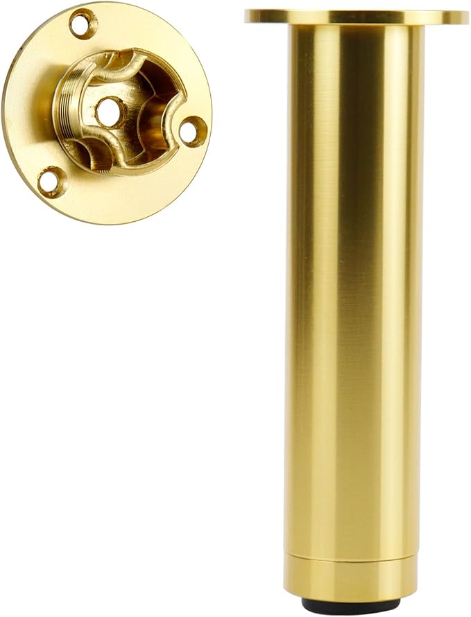4 Pcs Gold Adjustable Sofa Legs Metal Modern Furniture Legs - Image 4