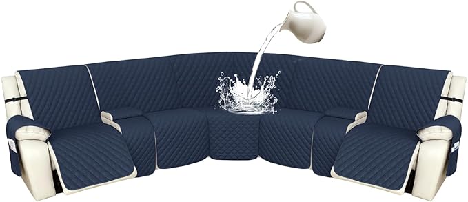 Arfntevss Recliner Sectional Couch Covers 1OO% Waterproof L Shape Sofa Cover by Arfntevss