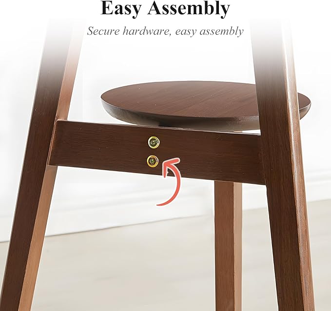 Side Table, 2-Tier Round End Tables Living Room, Mid Century Modern Side Table - Image 9